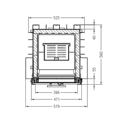 Топка SPARTHERM Linear 4S Arte 1V66h