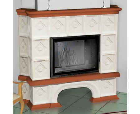 Камин Мета Унисон угловой с топкой Фортуна 714