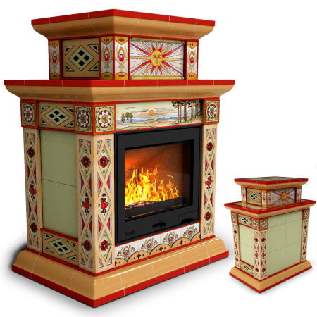 Печь камин КимрПечь Билибин Центральный Двухъярусный Лето