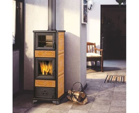 Печь EdilKamin DAFNE CUOIO С ДУХОВКОЙ