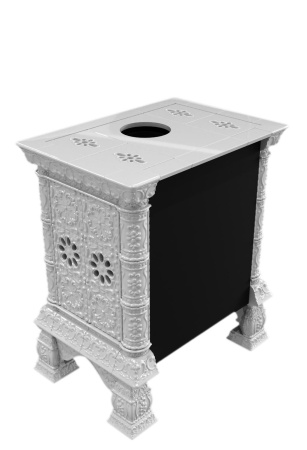 Печь камин КимрПечь Кострома Пристенный Белый