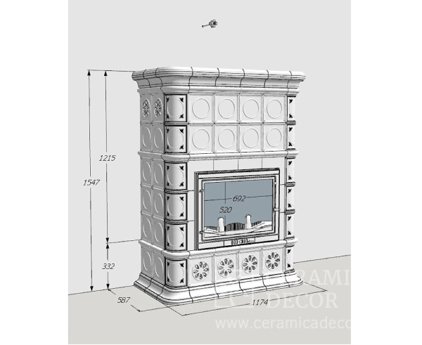 Камин Ceramica Голландия