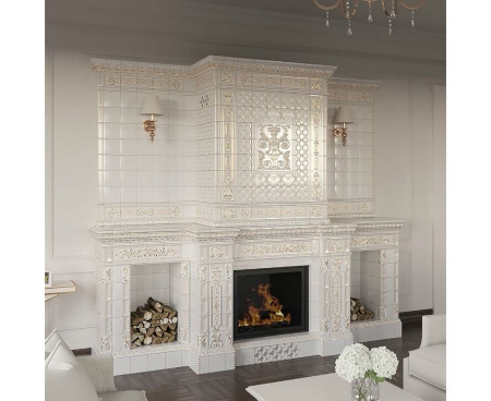 Камин Ceramica Альбион с дровниками