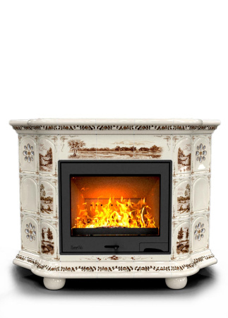 Печь камин КимрПечь Прованс Угловой Деревня с топкой Ладья 600