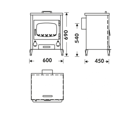 Печь-камин PANADERO Castilla