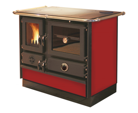 Печь MBS TERMO MAGNUM красный R (отвод дыма правый)