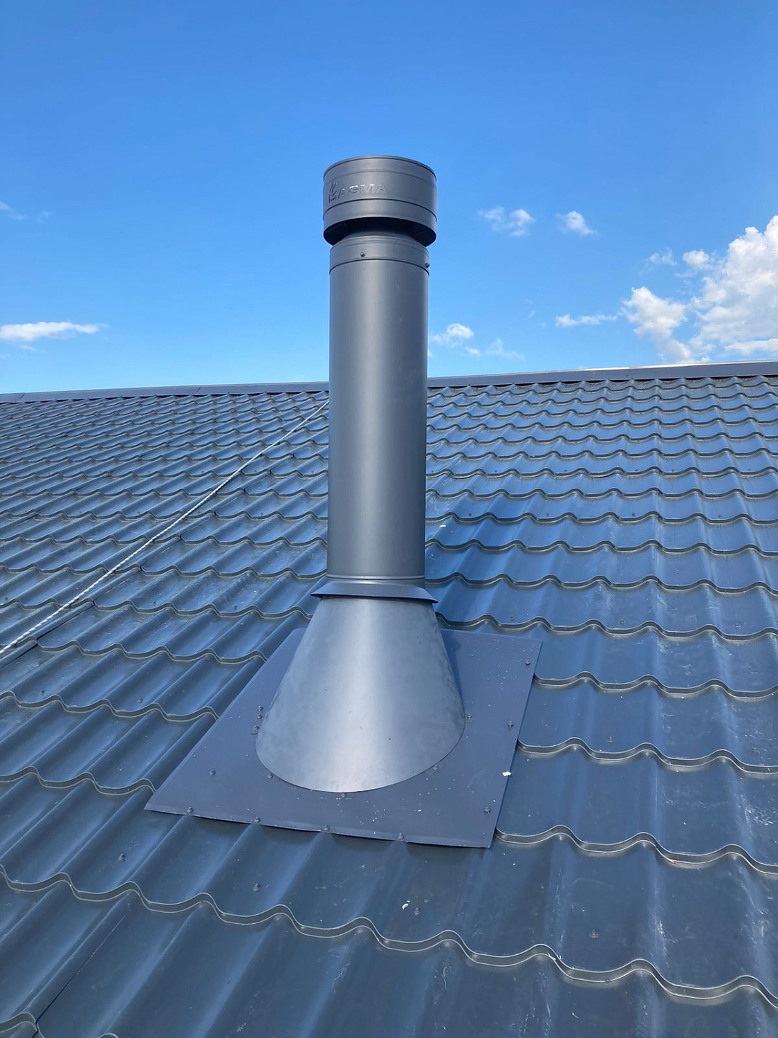 Монтаж дымохода