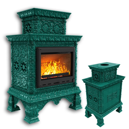 Печь камин КимрПечь Кострома Центральный Двухъярусный Волна