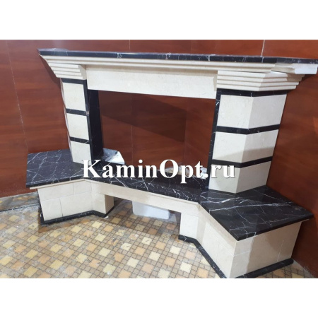 Камин Madeira Daniella Rosso дер. б. пристенный