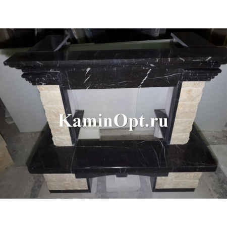 Камин Madeira Flora Rosso мрамор. б. угловой