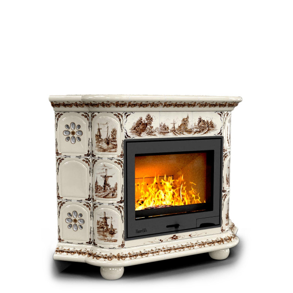 Печь камин КимрПечь Прованс Угловой Голландия с топкой Ладья 600