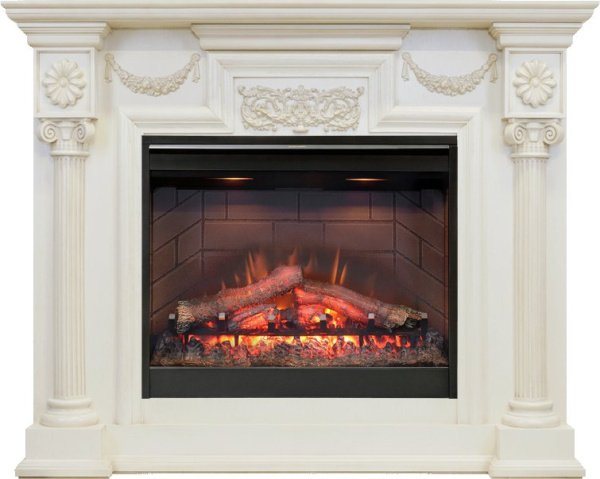 Каминокомплект London - Слоновая кость с очагом Symphony 26'' DF2608-INT