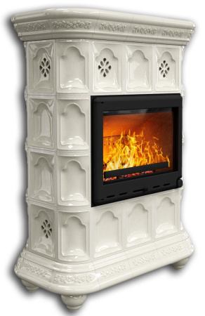 Печь камин КимрПечь Истра Пристенный Ваниль с топкой Ладья 600