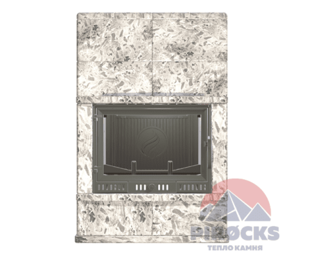 Камин Pirocks Хельсинки (пироксенит элит) с топкой Atina