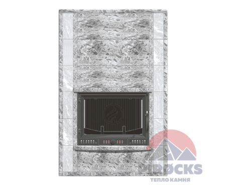 Камин Pirocks Стокгольм (пироксенит элит) с топкой Atina