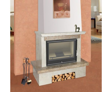 Камин Мета Верона 800 с топкой Эльба АКВА 800Ш