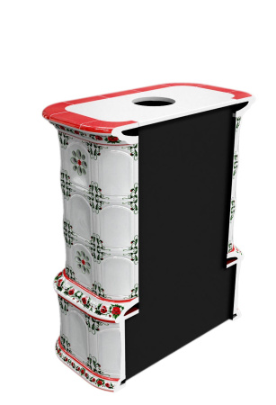 Печь камин КимрПечь Прованс с дровником Пристенный Маки с топкой Ладья 600 Печь камин КимрПечь Прованс с дровником Пристенный Маки с топкой Ладья 600