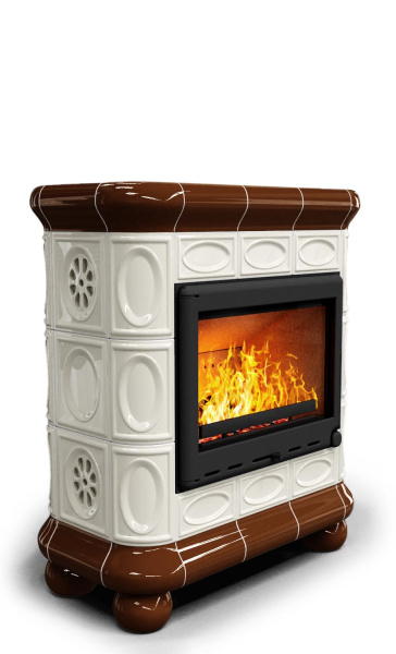 Печь камин КимрПечь Медальон Пристенный Шоколад