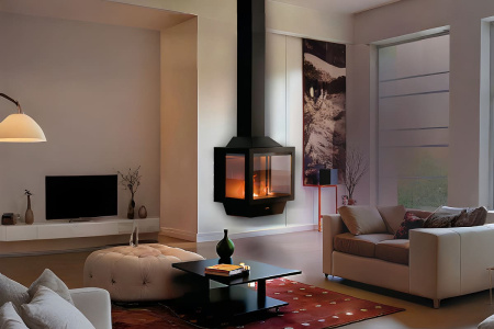 Камин пристенный подвесной AVES 32 АСТИ