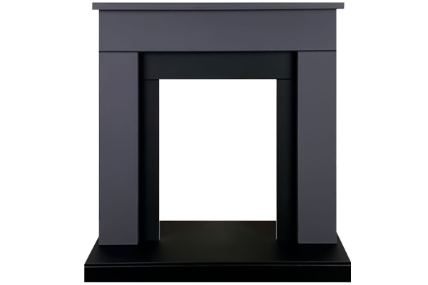 Каминокомплект Bergen (Разборный) - Серый графит (Ширина 900 мм) с очагом Majestic FX Brass