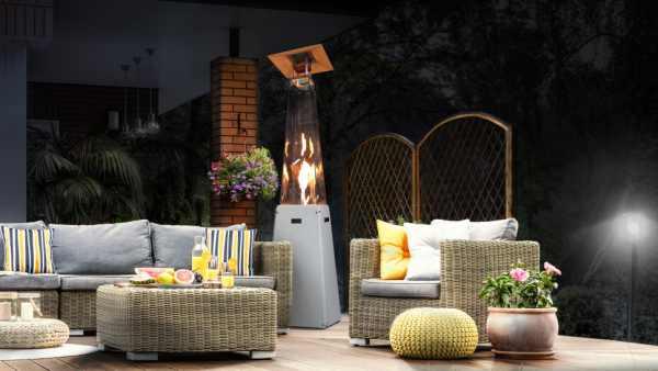 Газовый нагреватель Kratki UMBRELLA/BS/B/G31/37MBAR/S/ZE - без стоек, белый, с газовым оборудованием