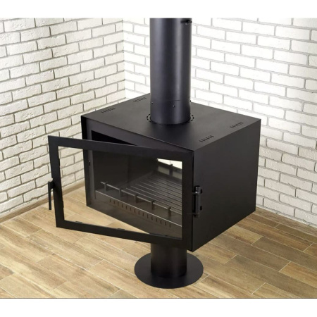 Камин Blackstyle 34 центральный на ножке