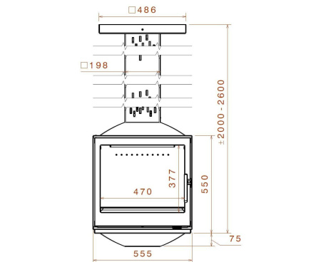 Камин Liseo SKY5 DF BG