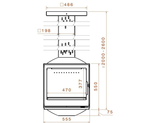 Камин Liseo SKY5 DF BG