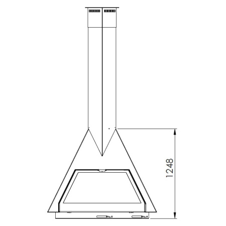 Камин Traforart FOXI RINCON подвесной чёрный Камин Traforart FOXI RINCON подвесной чёрный