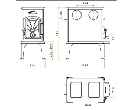 Печь Dovre 40CBS