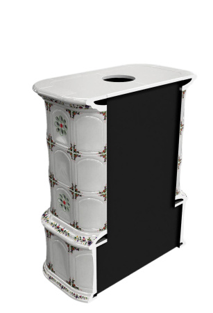 Печь камин КимрПечь Прованс с дровником Пристенный Руан с топкой Ладья 600