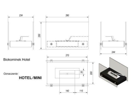Биокамин Kratki HOTEL MINI белый TUV Биокамин Kratki HOTEL MINI белый TUV