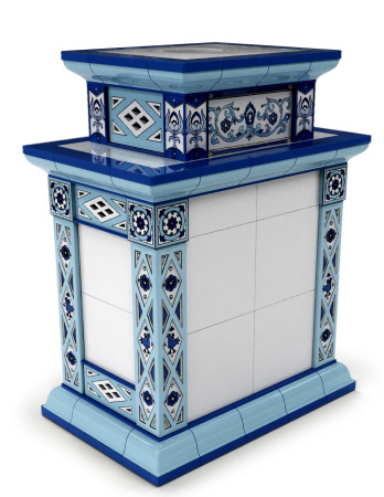 Печь камин КимрПечь Билибин Центральный Двухъярусный Зима