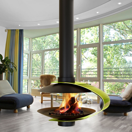 Камин Traforart Fancy central Ral, подвесной с декорирующим элементом