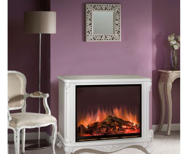 Камин ГЛЕНРИЧ (Glenrich) Версаль A28 с царгой белый Камин ГЛЕНРИЧ (Glenrich) Версаль A28 с царгой белый