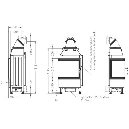 Топка SPARTHERM Varia 2L-55 светлый шамот