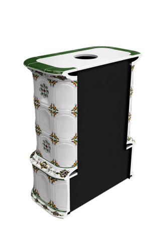 Печь камин КимрПечь Прованс с дровником Пристенный Усадьба с топкой Ладья 600