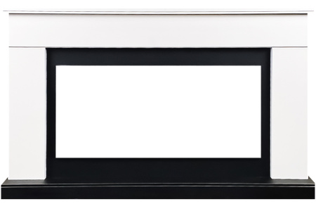 Портал Royal Flame Bergen (Разборный) - Белый с черным (Ширина 1370 мм)