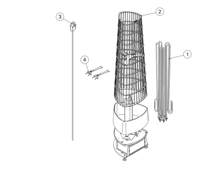Печь для бани Harvia Kivi PI90E