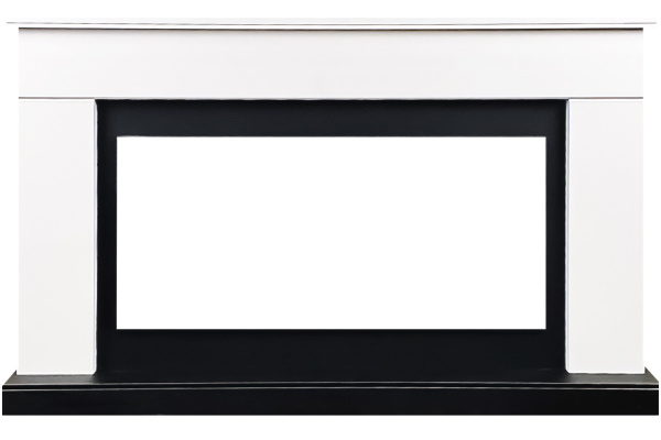 Портал Royal Flame Bergen (Разборный) - Белый с черным (Ширина 1370 мм)