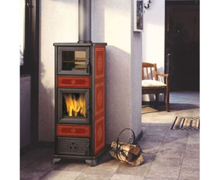 Печь EdilKamin DAFNE BORDEAUX С ДУХОВКОЙ