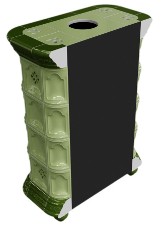 Печь камин КимрПечь Истра Пристенный Олива с топкой Ладья 600