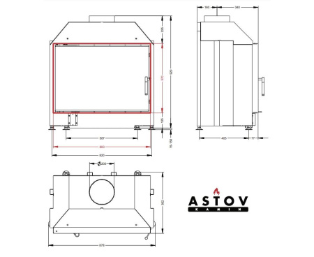 Топка Астов (Astov) ПС 800