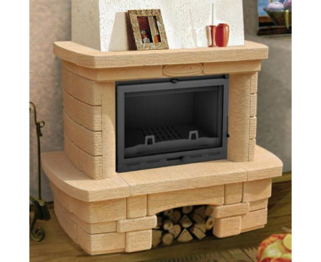 Камин Мета Сопрано с топкой Оптима 701Ш АКВА