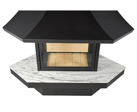 Камин Fireplace 23 угловой с остеклением