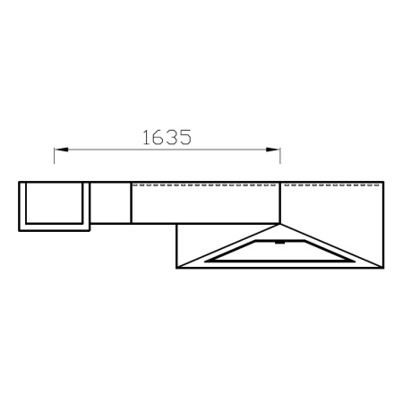 Камин Traforart MADRID FRONTAL наклонная труба влево чёрный