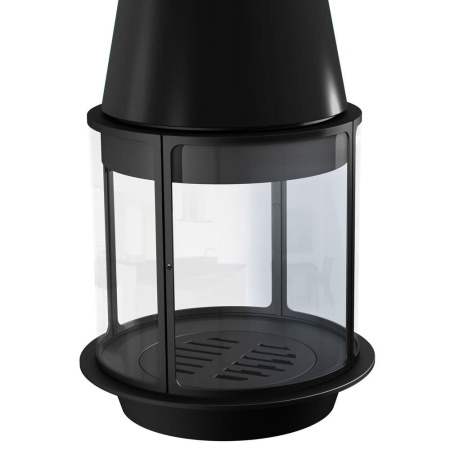 Камин Traforart ARLET CENTRAL подвесной высокое стекло чёрный