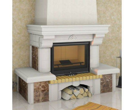 Камин Мета Ноктюрн имперадор 800 с топкой Эльба 800П