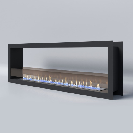 Биокамин "Русский огонь" Честер Сквозной встраиваемый