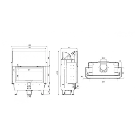 Топка DEFRO HOME INTRA LA G 16 кВт 946/552мм гильотина Топка DEFRO HOME INTRA LA G 16 кВт 946/552мм гильотина